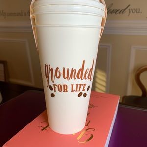 GROUNDED 4 LIFE! COFEE/TEA REUSABLE TUMBLR SET (2)